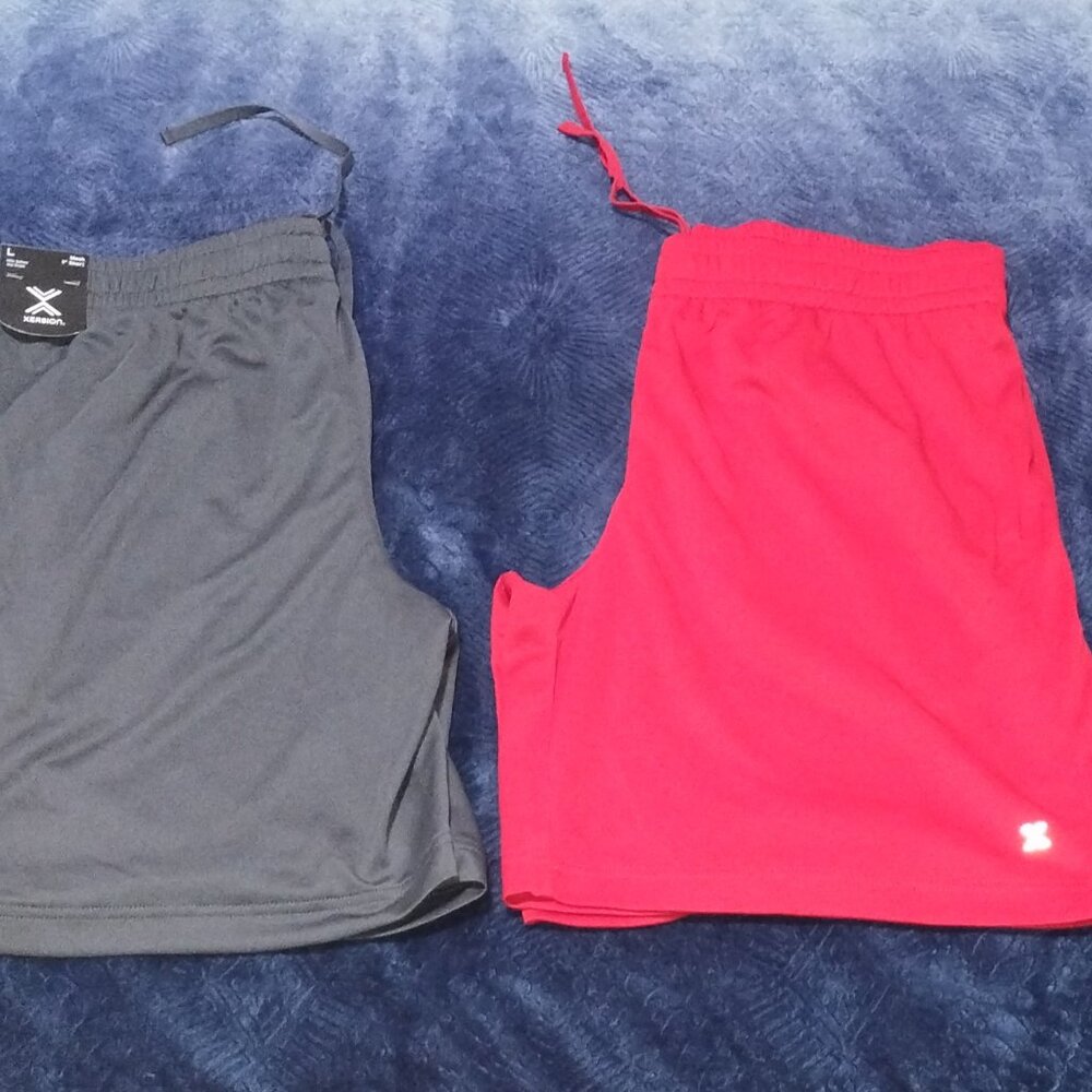 Men's 2-piece lot of size Large Xersion quick-dri shorts. Retail $20.00 ea.